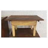 Primitive Coffee Table in Original Paint