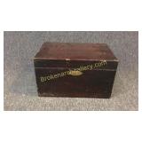 Locking Mahogany Dresser Box