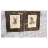 2 McKinney and Hall Style Indian Prints