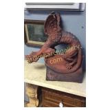 Winged Dragon "Lindworm" Terracotta Roof Tile