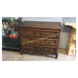 3 Drawer French Oak Chest