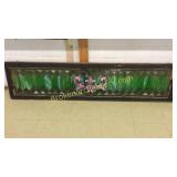 American Slag Glass Transom