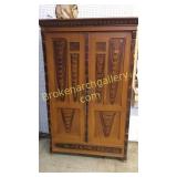 European Grain Painted Wardrobe