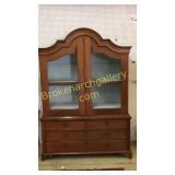 2 Piece Belgian Oak Cupboard