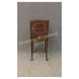 Queen Anne Style Flame Mahogany Telephone Stand