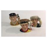3 Royal Doulton Toby Jugs