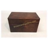Burl Walnut Tobacco Box