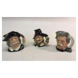 3 Royal Doulton Toby Jugs
