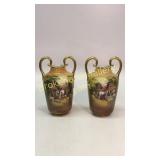 Pair Impressive Mantle Urns
