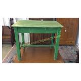 1 Drawer European Work Table W Stretcher Base