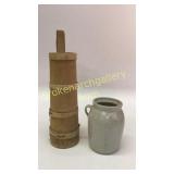 Churn Jar, Banded Pine Churn