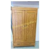 European Grain Painted Armoire W Drawer
