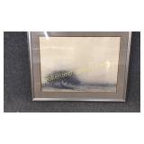 Lithograph "Sunset"