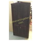 Primitive Slab Door Flat Wall Cupboard