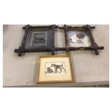 3 Pieces Artwork, Dog Related