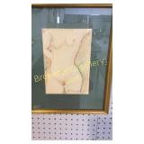Pastel Drawing of Nude