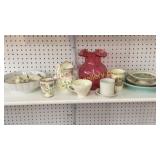 13 Pieces Assorted Glass and China