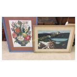2 Framed Watercolors