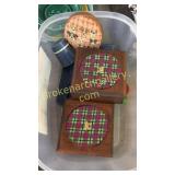 Group of Boxes, Wood Toys, Pin Cushion
