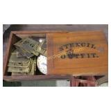 Stencil Set in Wood Box