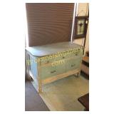 Heart Pine Cupboard in Blue Paint