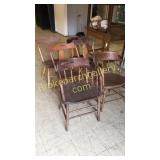 4 Shield Back Chairs & 2 Captains Chairs