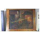 Oil on Canvas Blacksmith Scene