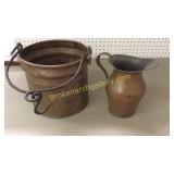 Copper Bucket, Pitcher