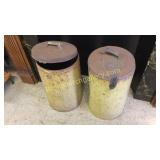 2 Vintage Metal Canisters