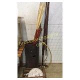 Clothes Rack, Oars, Fishing Poles
