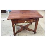 Pine Cross Stretcher Base Table