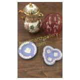 Capodimonte Pitcher, Wedgwood, Glass Ornament