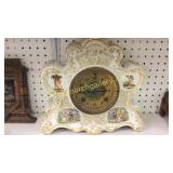 Porcelain French Mantle Clock