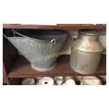 Coal Bucket, Cream Can