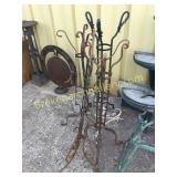 4 Vintage Iron Plantstands