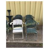 7 Vintage Garden Chairs