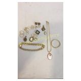 Group of Mostly Gold Jewelry