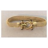 14k Gold and Stone Bracelet