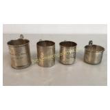 4 Sterling Baby Cups