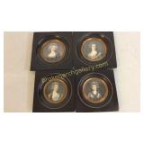 4 Miniature Portraits