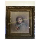 Oil on Canvas Portrait of Young Child