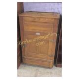 Golden Oak Ice Box