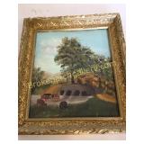Oil on Board, Cattle