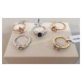 5 Ladies 10k Gemstone Rings