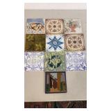 10 Pottery Tiles