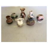 7 Pieces Miniature South West Indian Pottery