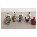 9 Asian Snuff Bottles