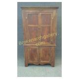 Early Walnut Corner Cabinet