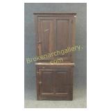 Early Walnut Stepback Cupboard
