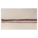 2 Sterling and a Gemstone Bracelets